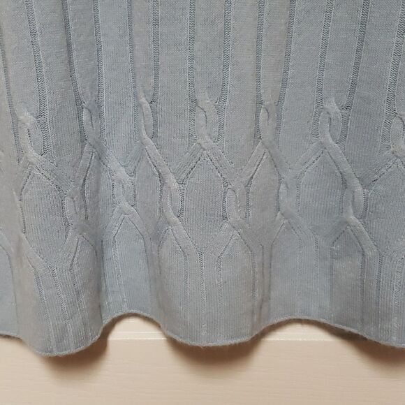 🌹LIGHT BLUE STUDIO WORKS SHORT SLEEVE VINTAGE SWEATER sz 1X - Picture 5 of 6